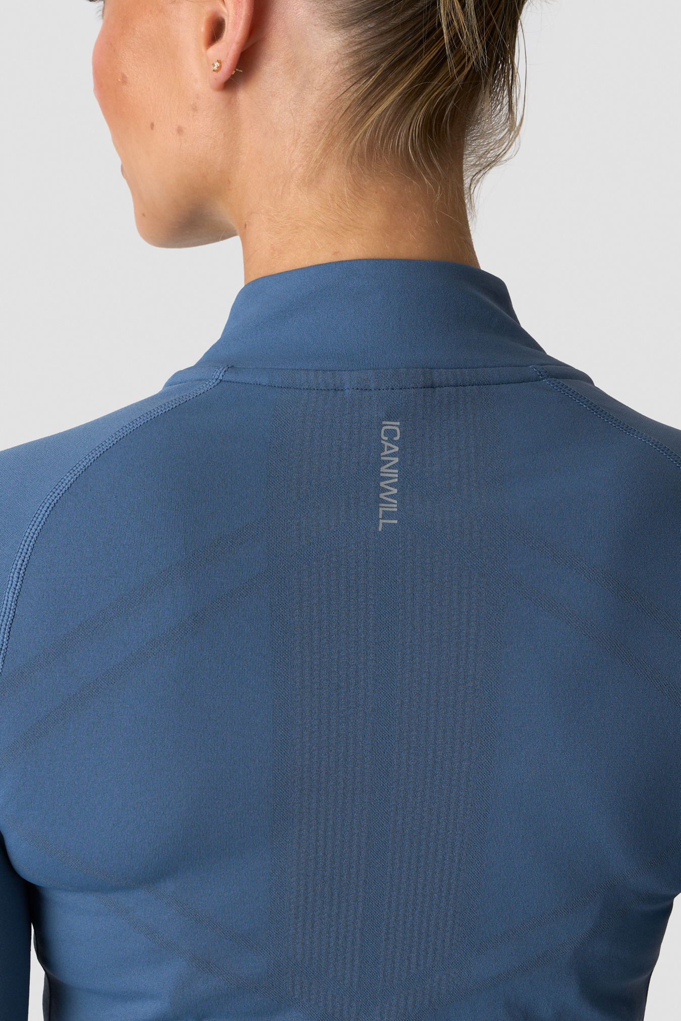 Define Seamless Zip Long sleeve Dusty Twilight Blue - image 3