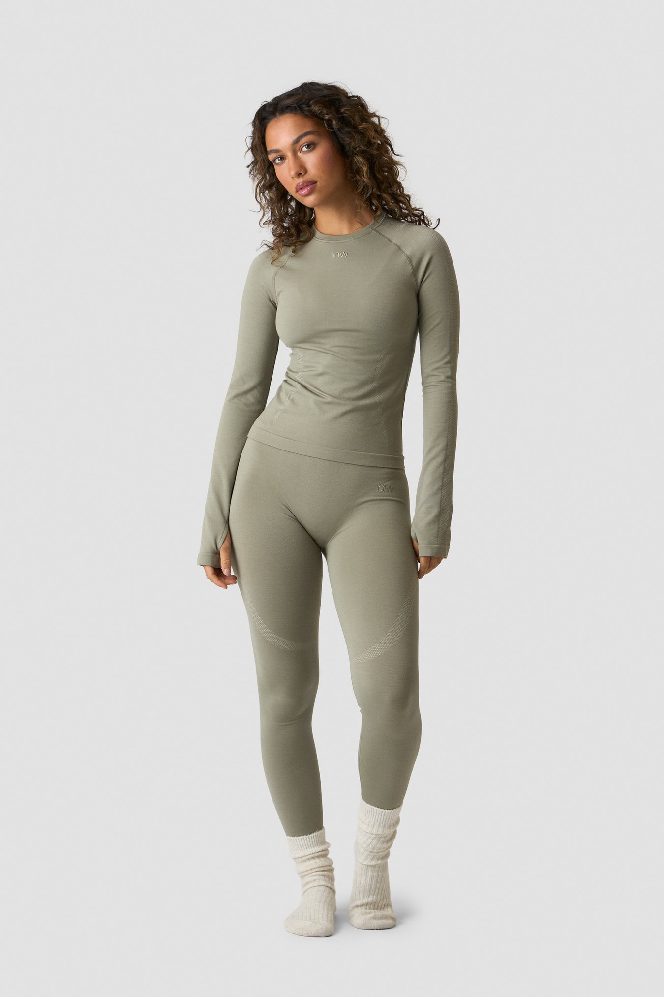 Define Wool Long Sleeve Light Khaki Green - image 4