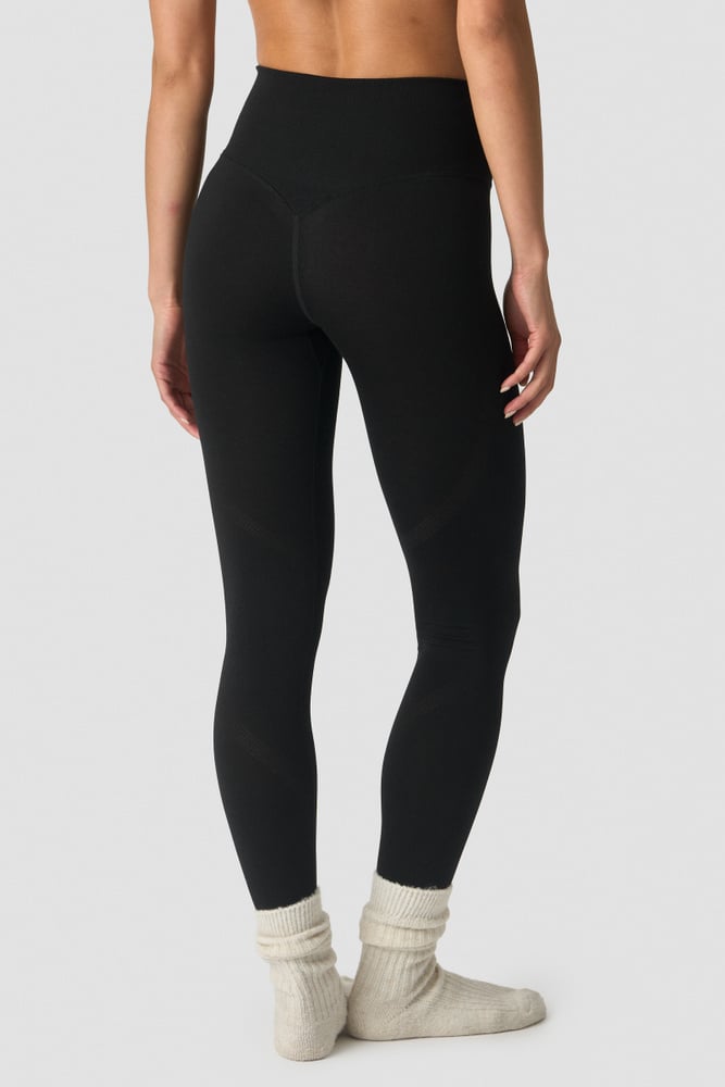 Define Wool V-shape Tights  Black