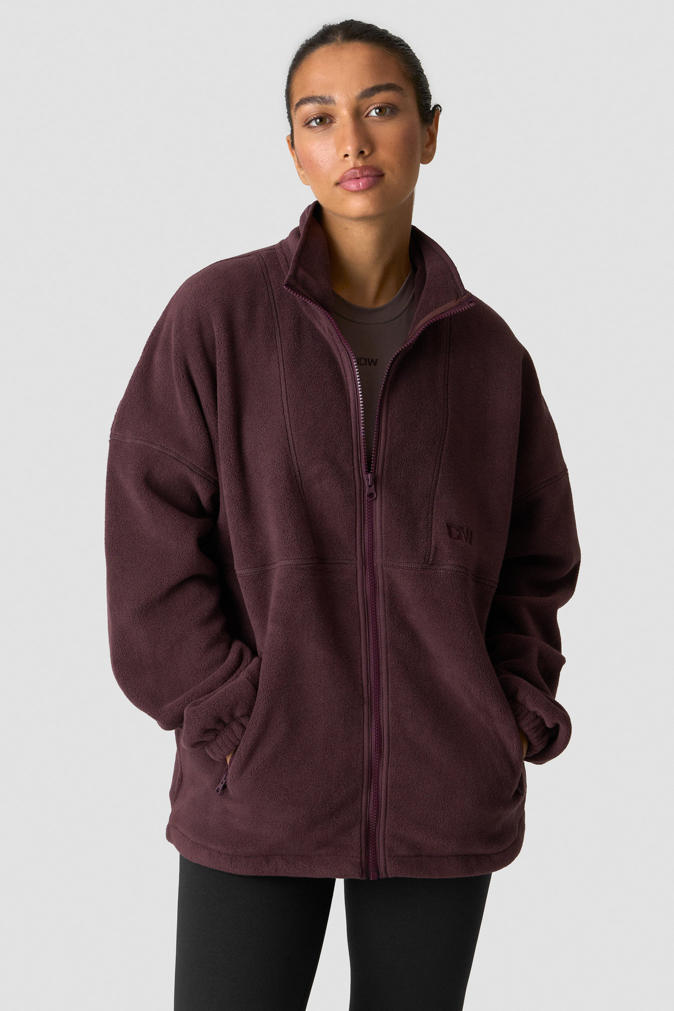 Essential Fleece Dark Burgundy - image 3
