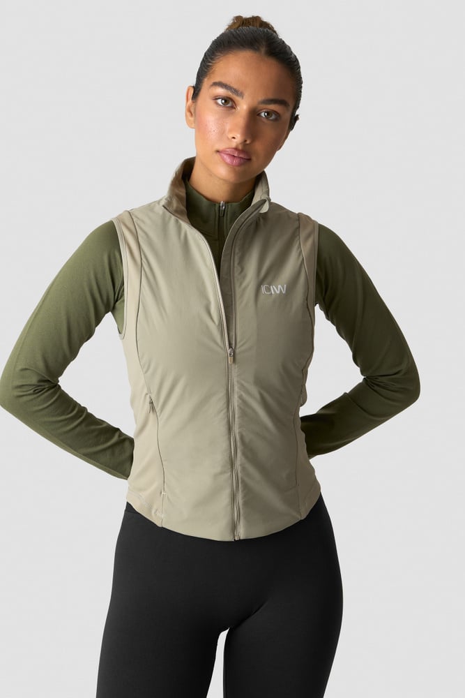 Essential Insulated Vest Light Khaki Green