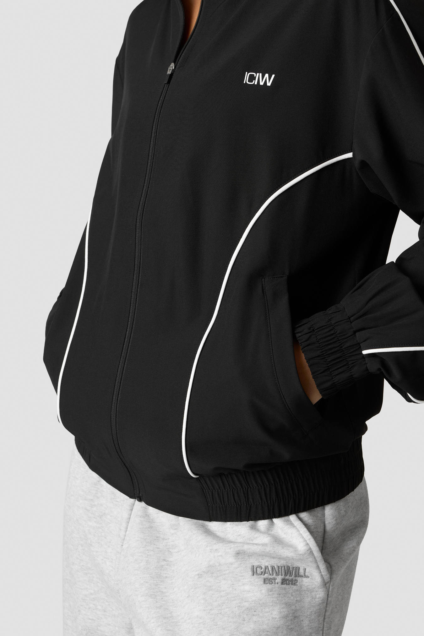 Contrast Track Jacket Black - image 4