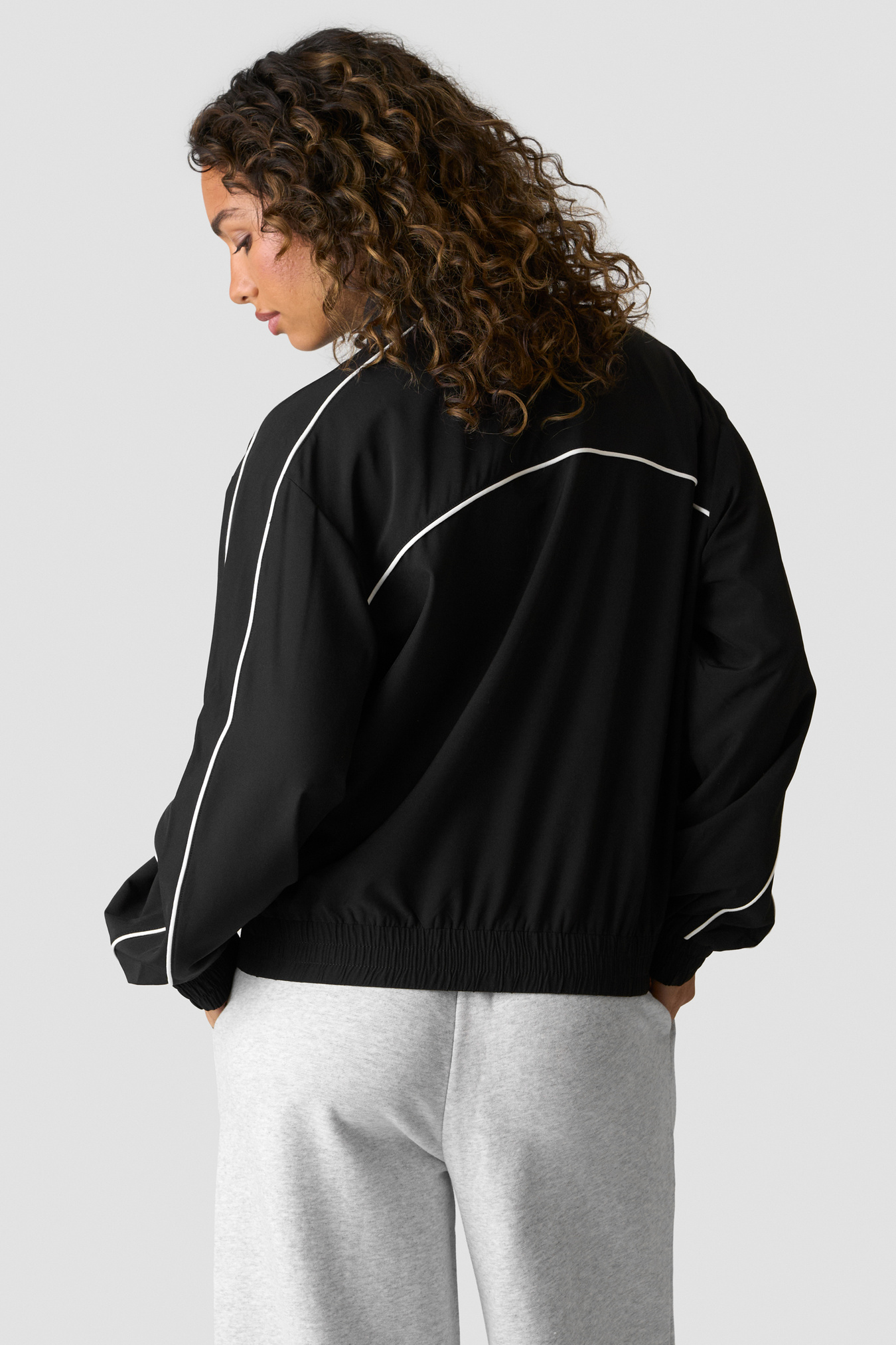 Contrast Track Jacket Black - image 2