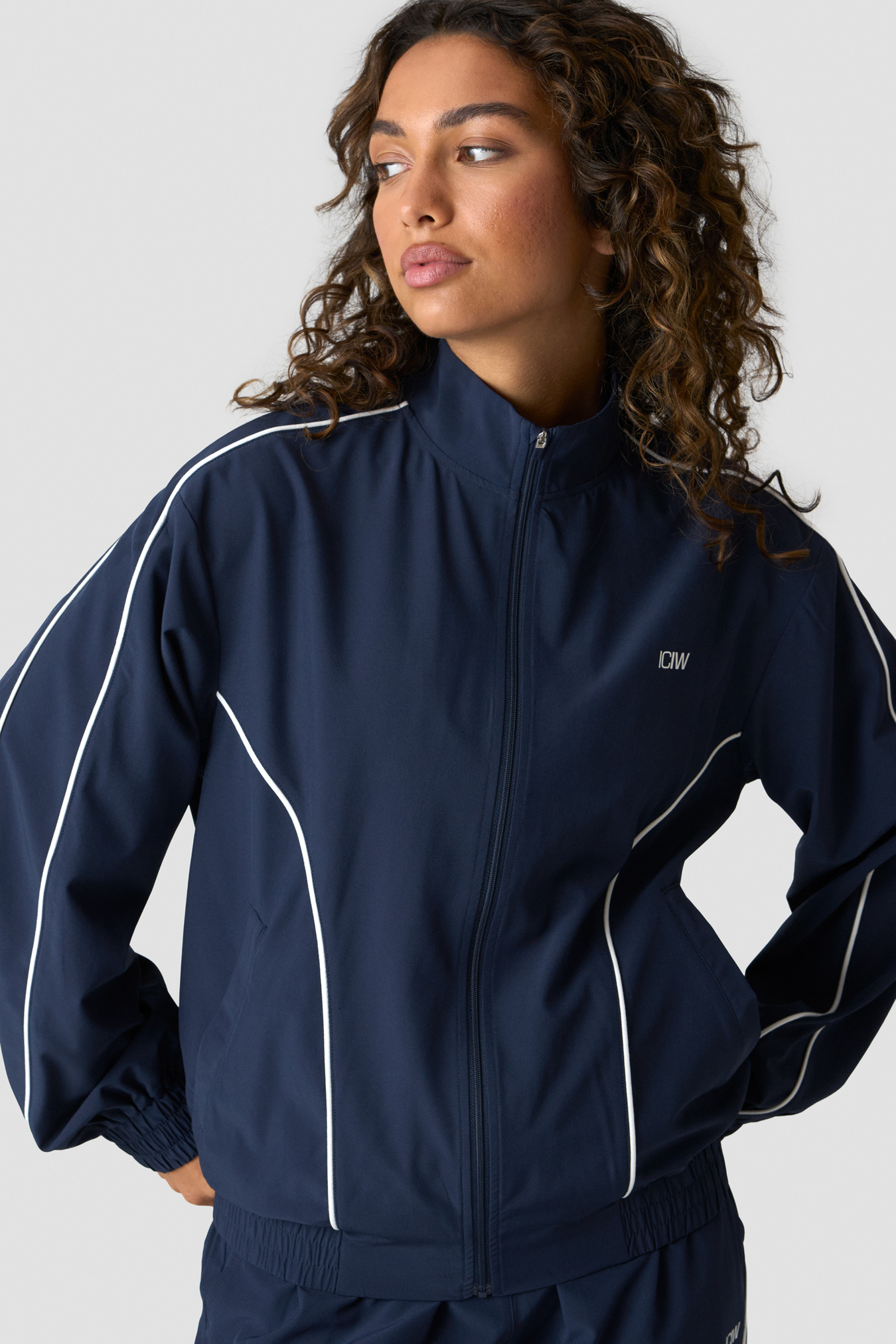 Contrast Track Jacket Midnight Blue - image 3