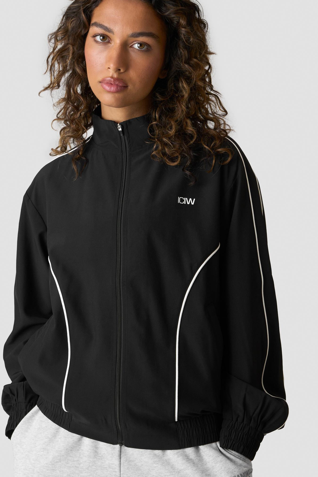 Contrast Track Jacket Black - image 1