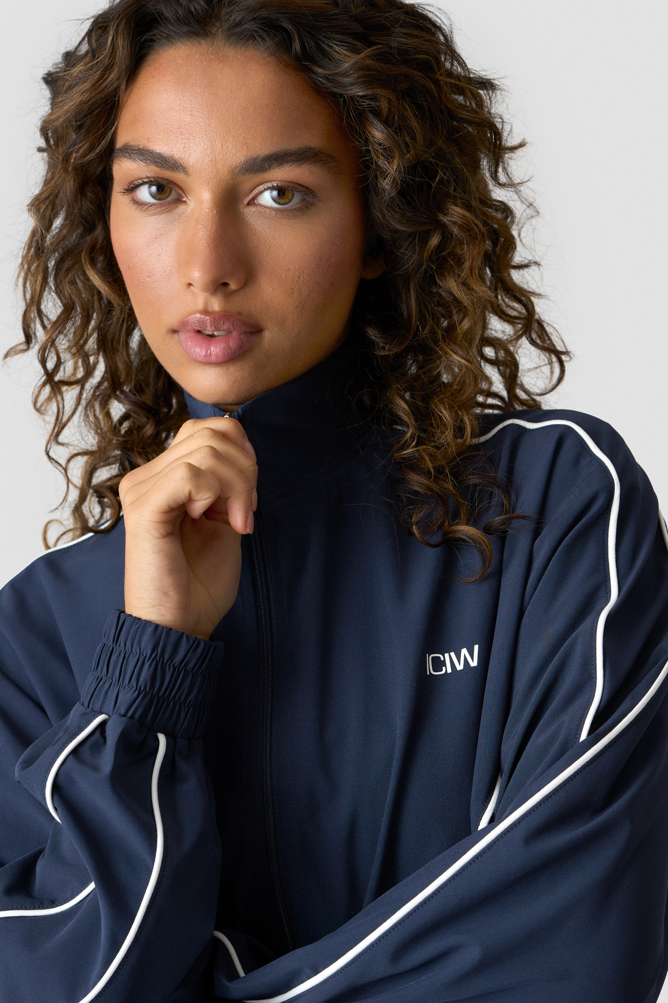 Contrast Track Jacket Midnight Blue - image 4