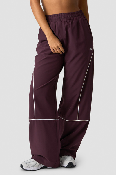 Contrast Track Pants Dark Burgundy - undefined