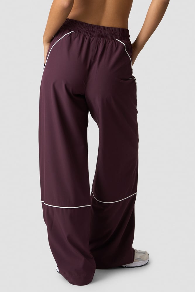 Contrast Track Pants Dark Burgundy