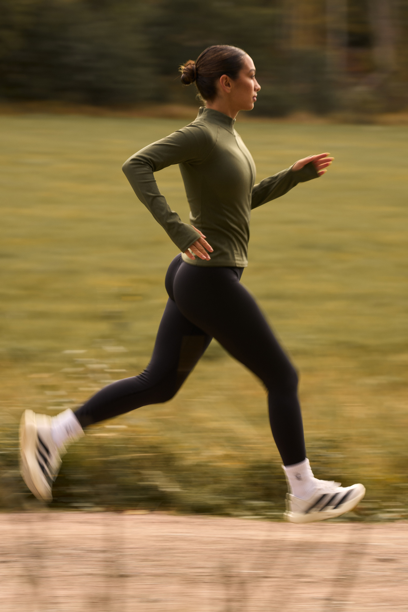 Define Thermal Seamless 1/2 Zip LS Dark Khaki Green - image 6