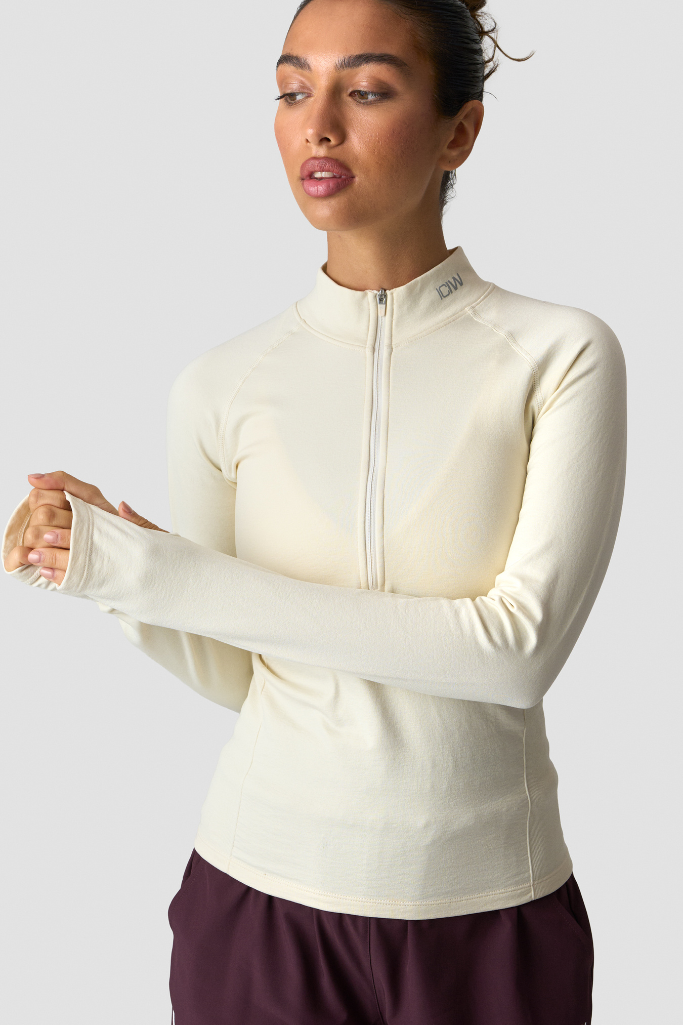 Define Thermal Seamless 1/2 Zip LS Cream - image 3