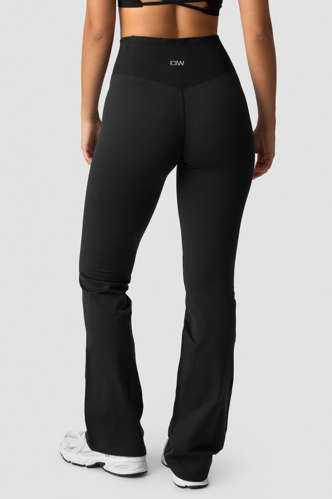 Define Thermal Seamless Flared Tights Black