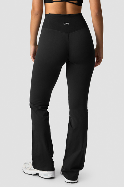 Define Thermal Seamless Flared Tights Black - undefined
