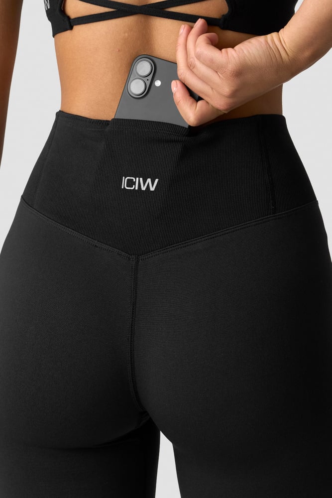 Define Thermal Seamless Flared Tights Black