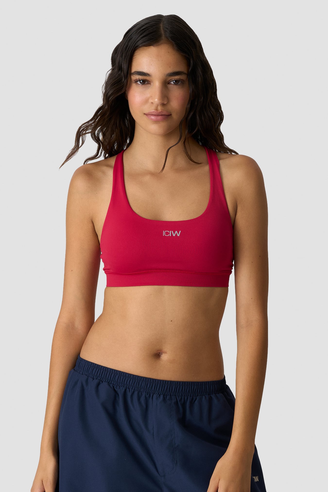 Define Seamless Racer Back Sports Bra Bright Red - kuva 1