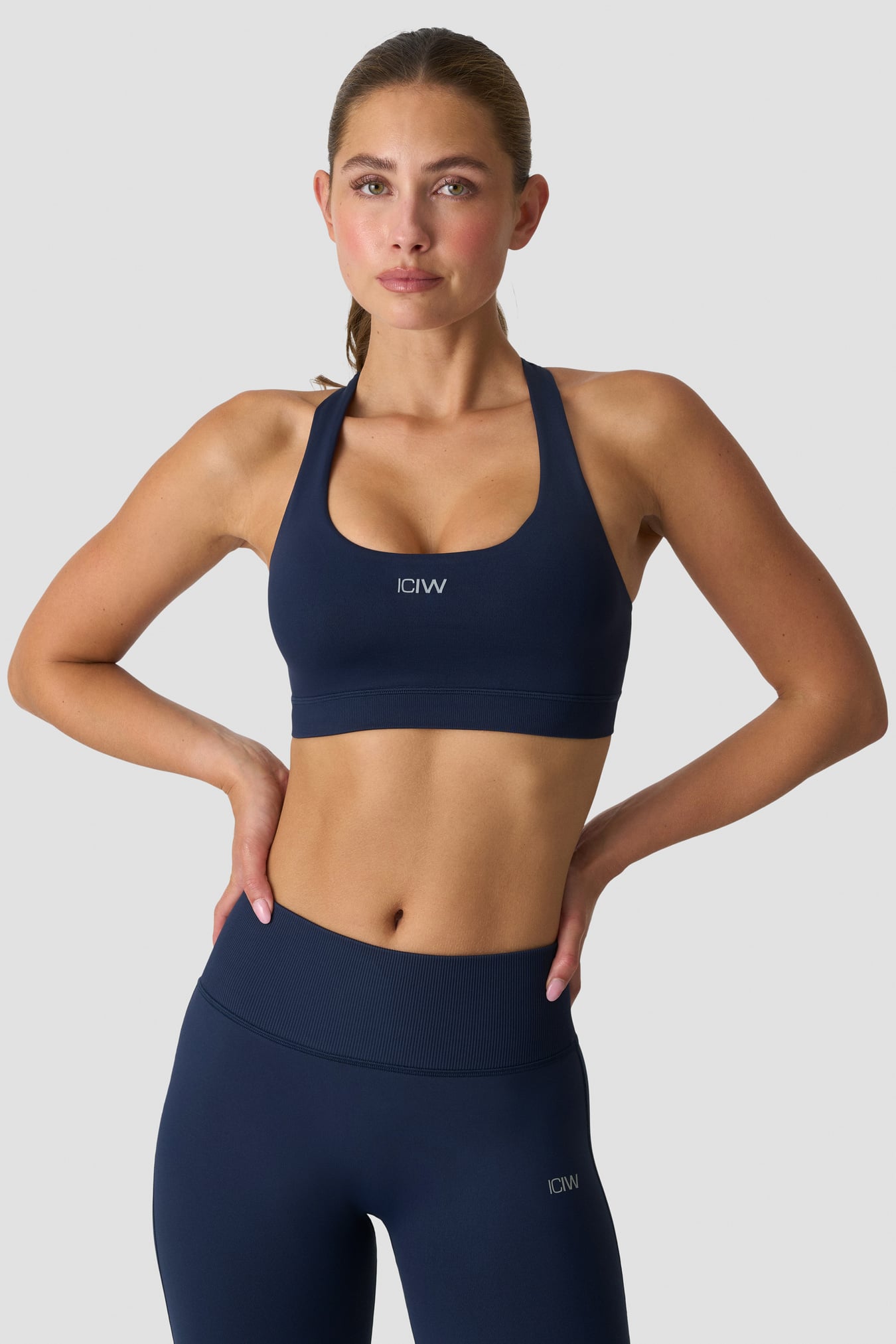 Define Seamless Racer Back Sports Bra Midnight Blue - kuva 1