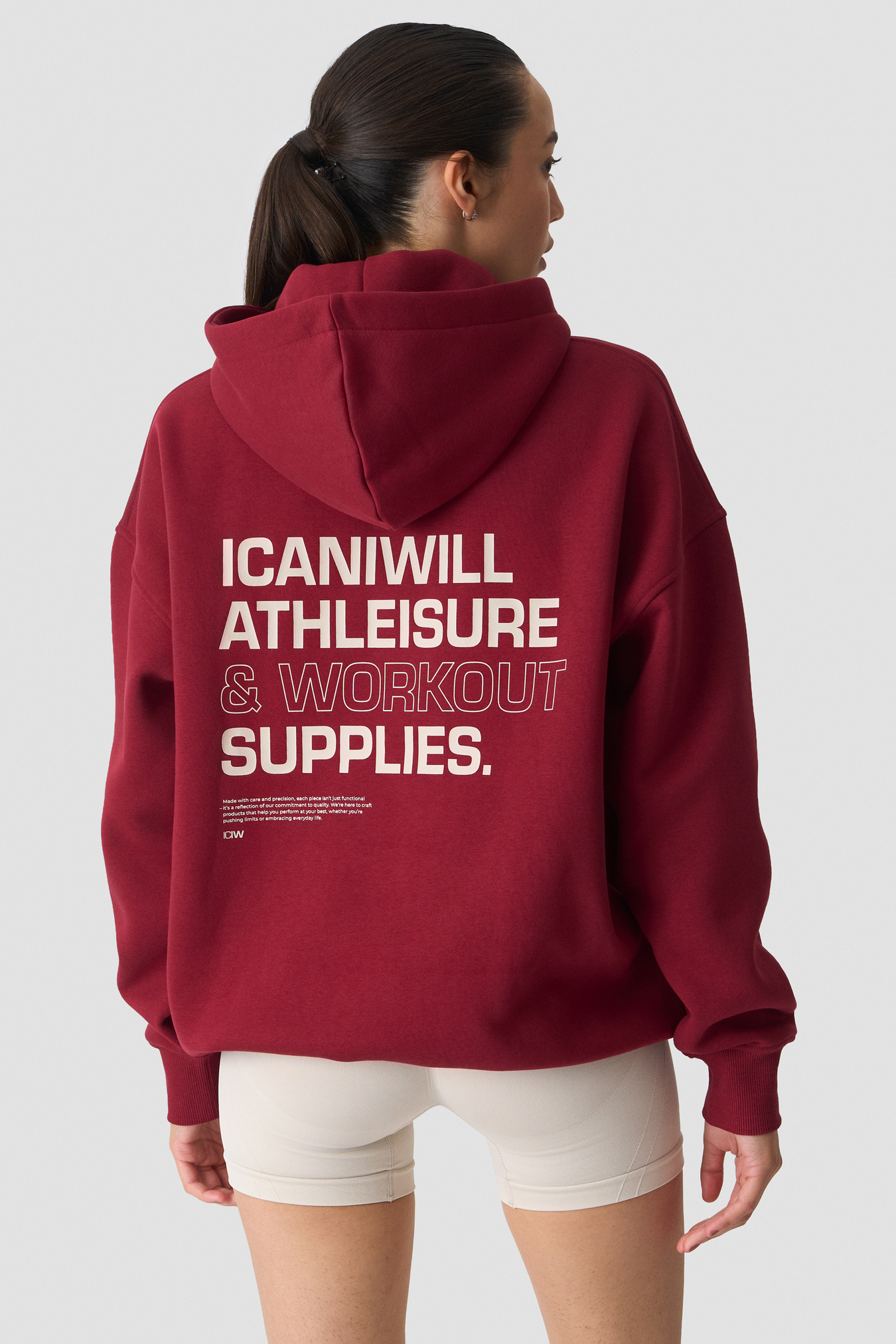 Everyday Relaxed Hoodie Print dark berry - image 3