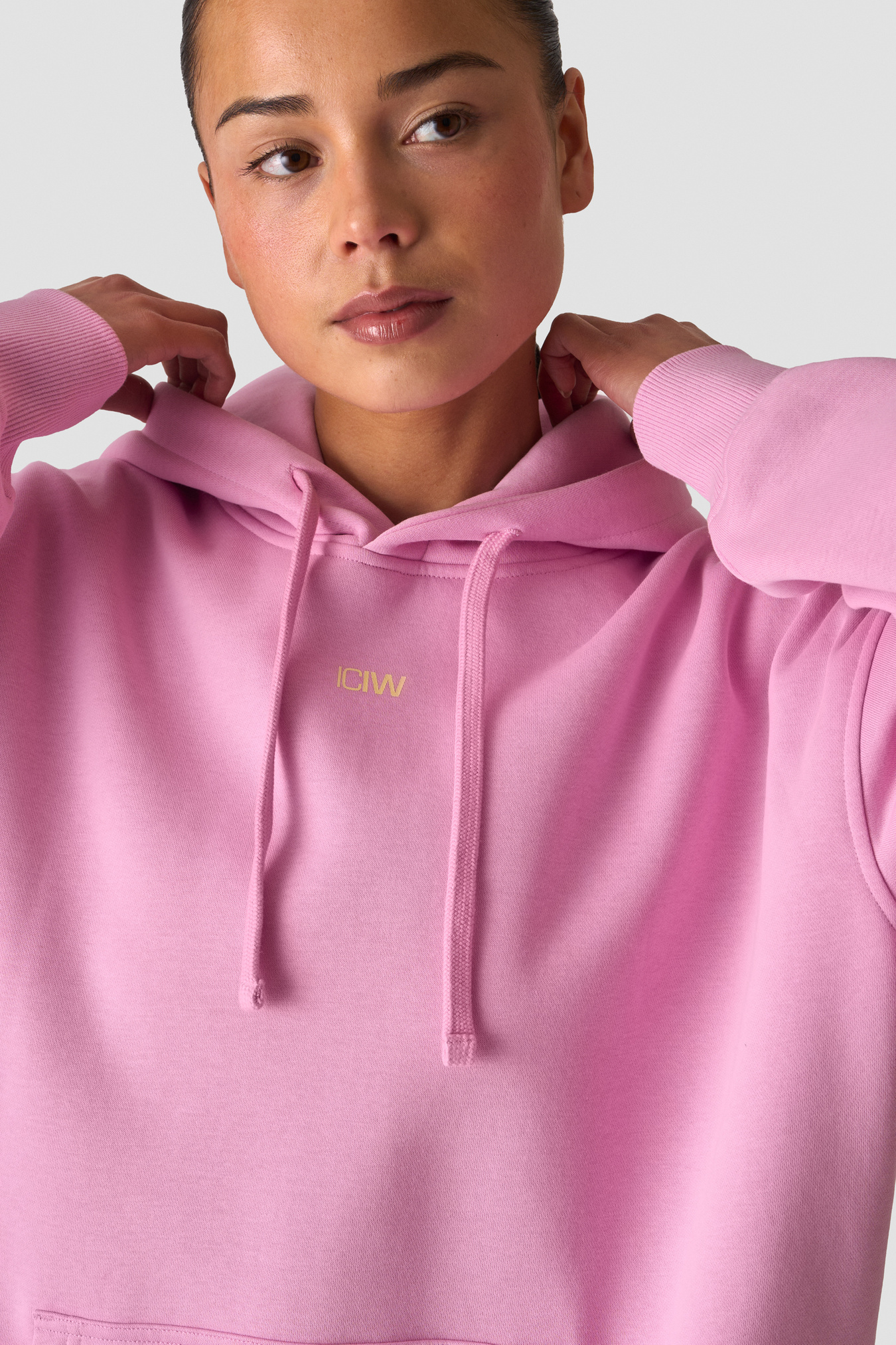 Everyday Relaxed Hoodie Print Lavender Pink - image 4