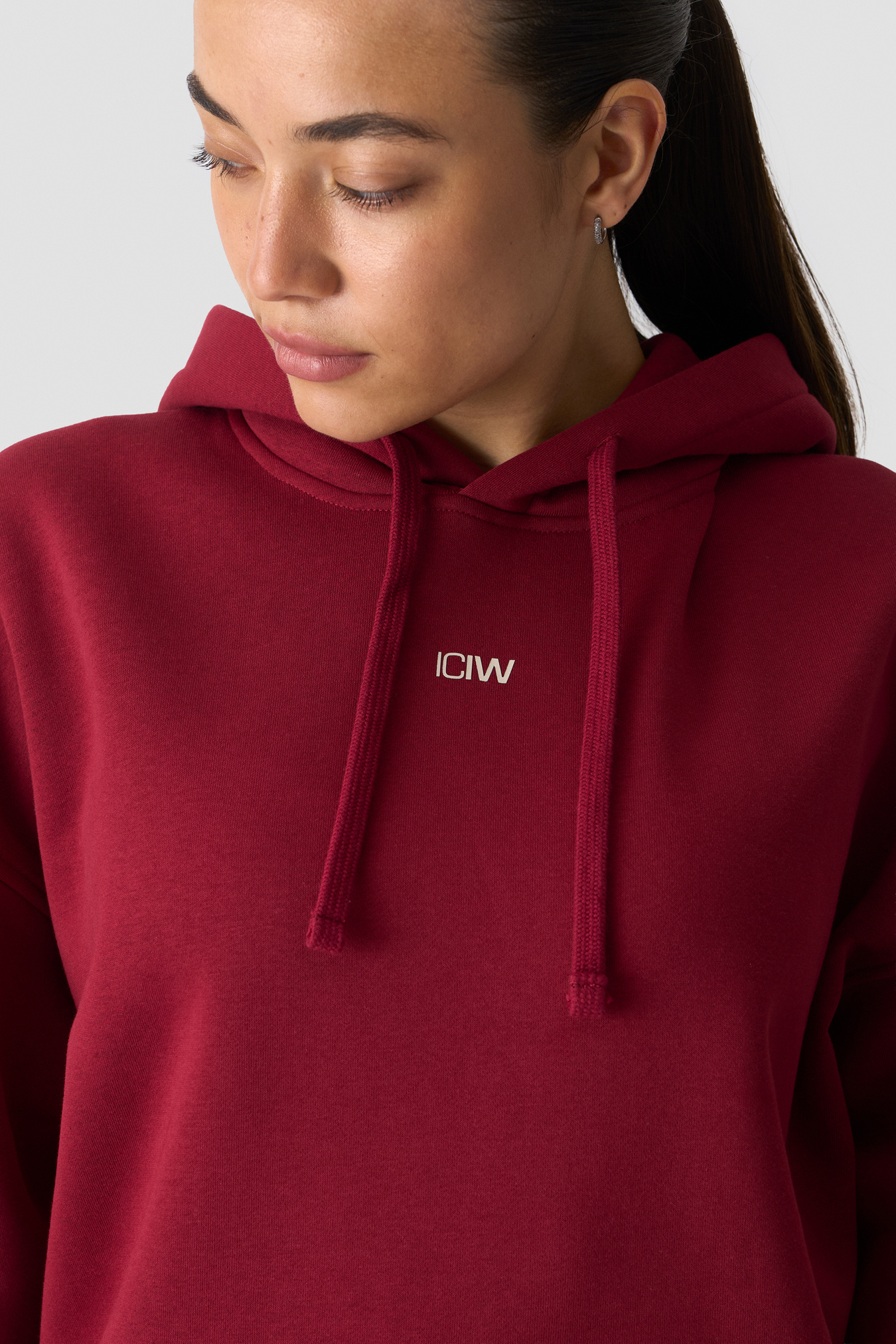 Everyday Relaxed Hoodie Print dark berry - image 4
