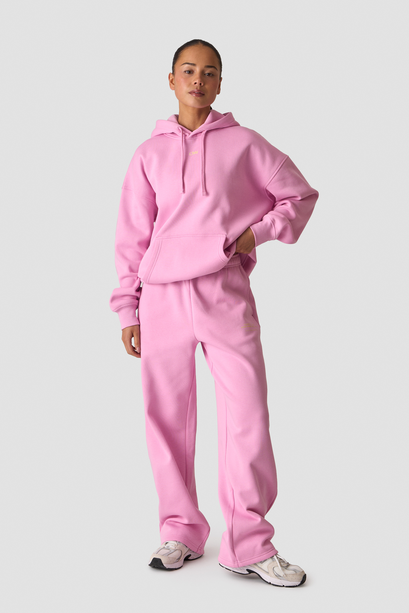 Everyday Relaxed Hoodie Print Lavender Pink - image 5