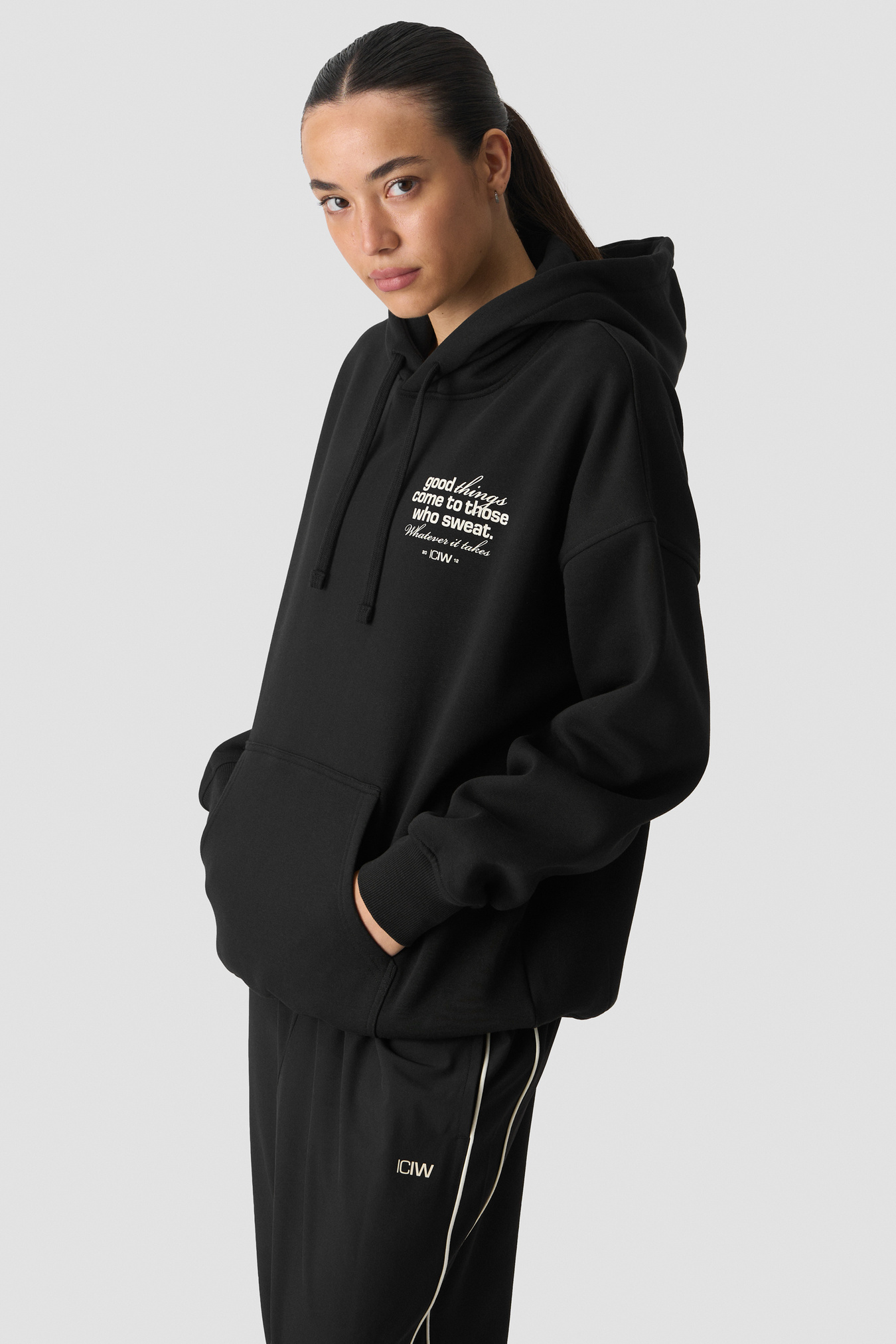Everyday Relaxed Hoodie Print black - image 1