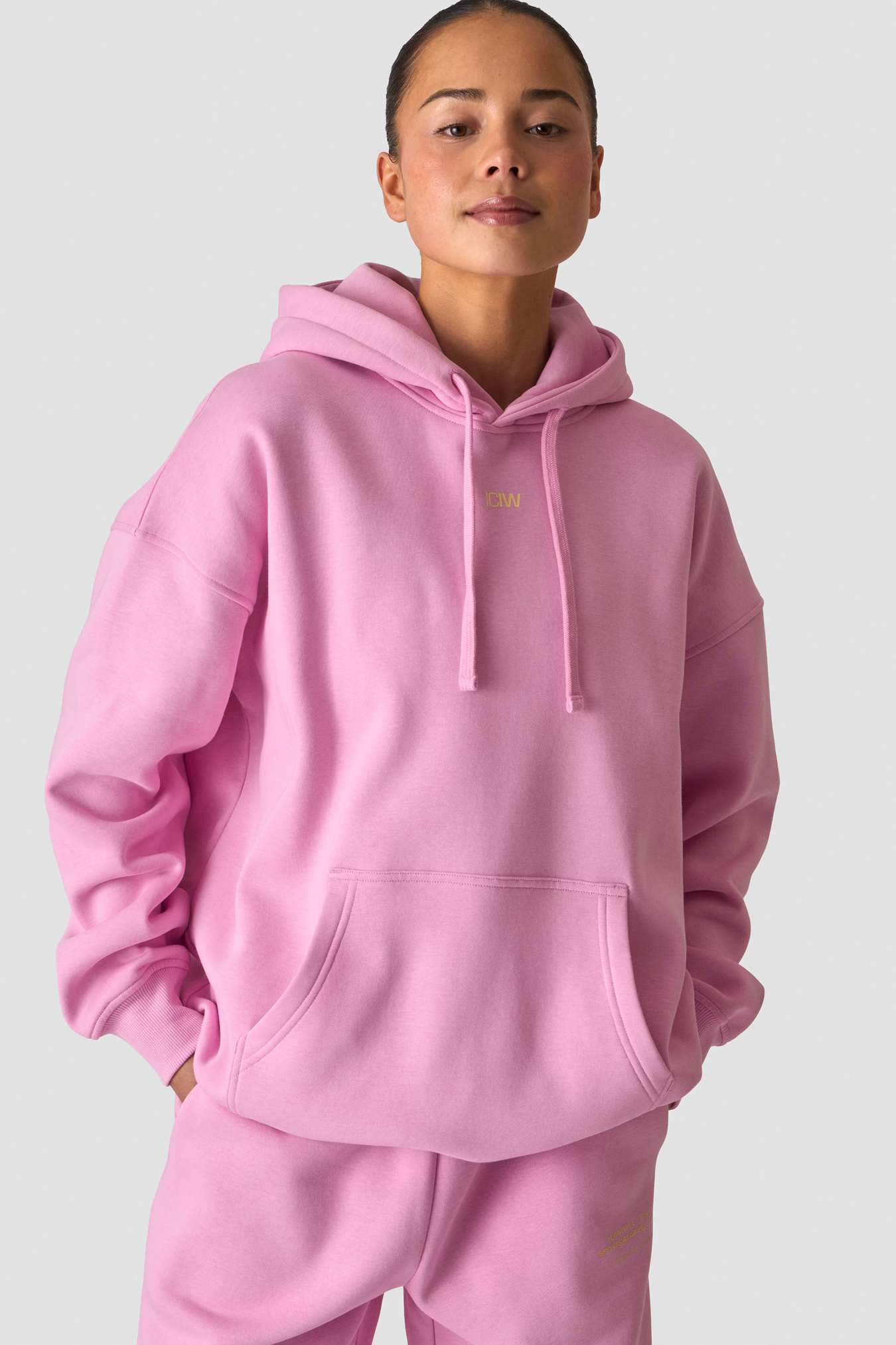 Everyday Relaxed Hoodie Print Lavender Pink - image 3