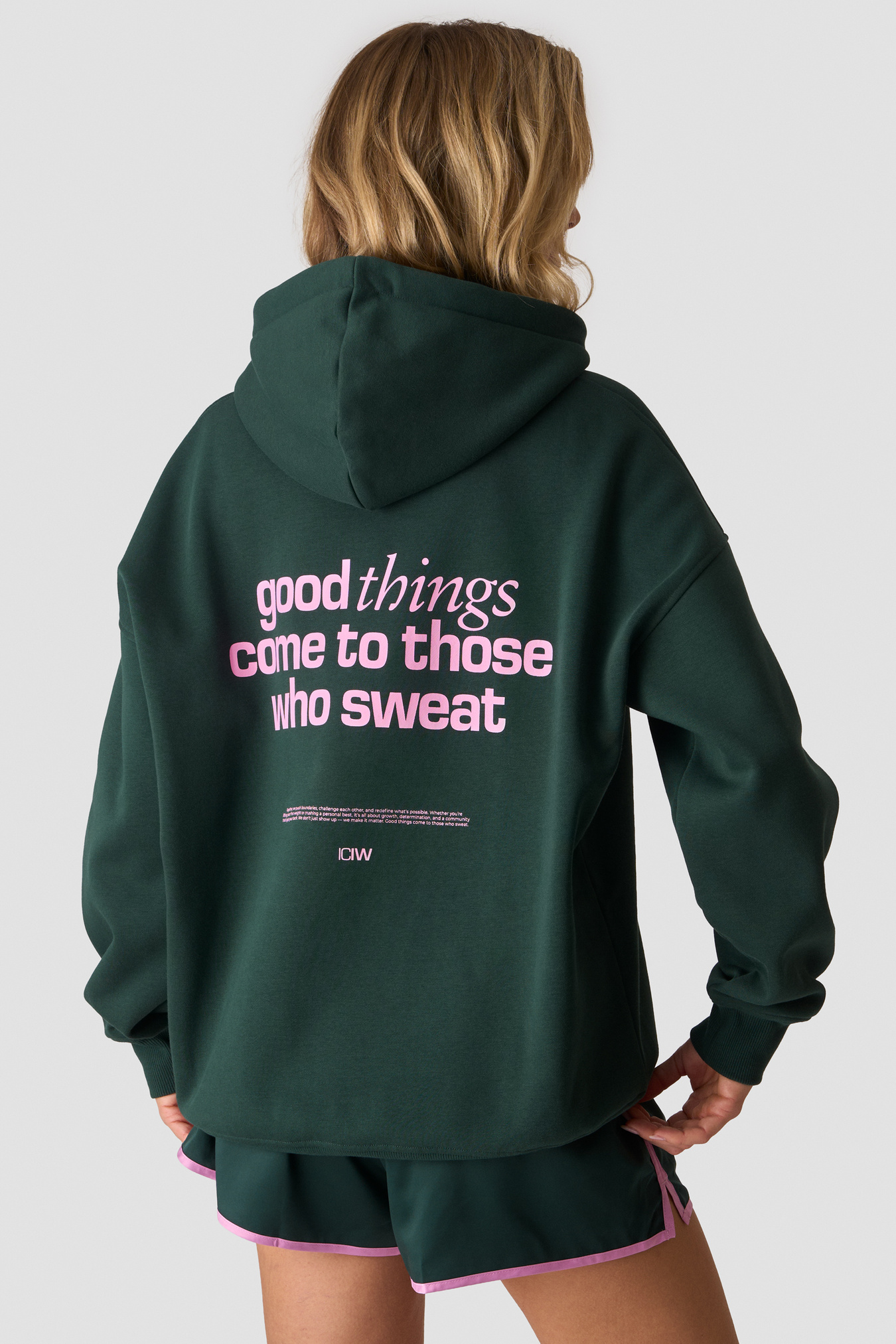 Everyday Relaxed Hoodie Print Wet Green - image 3