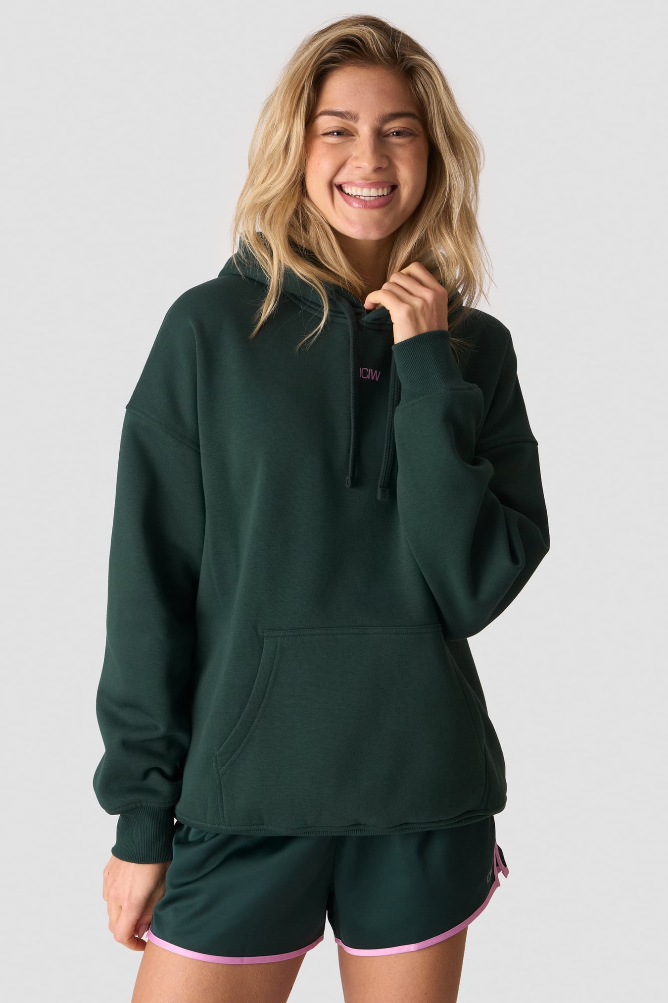 Everyday Relaxed Hoodie Print Wet Green - image 1