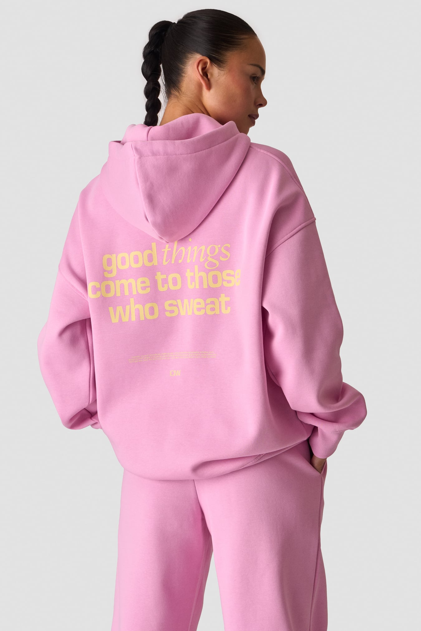 Everyday Relaxed Hoodie Print Lavender Pink - image 1