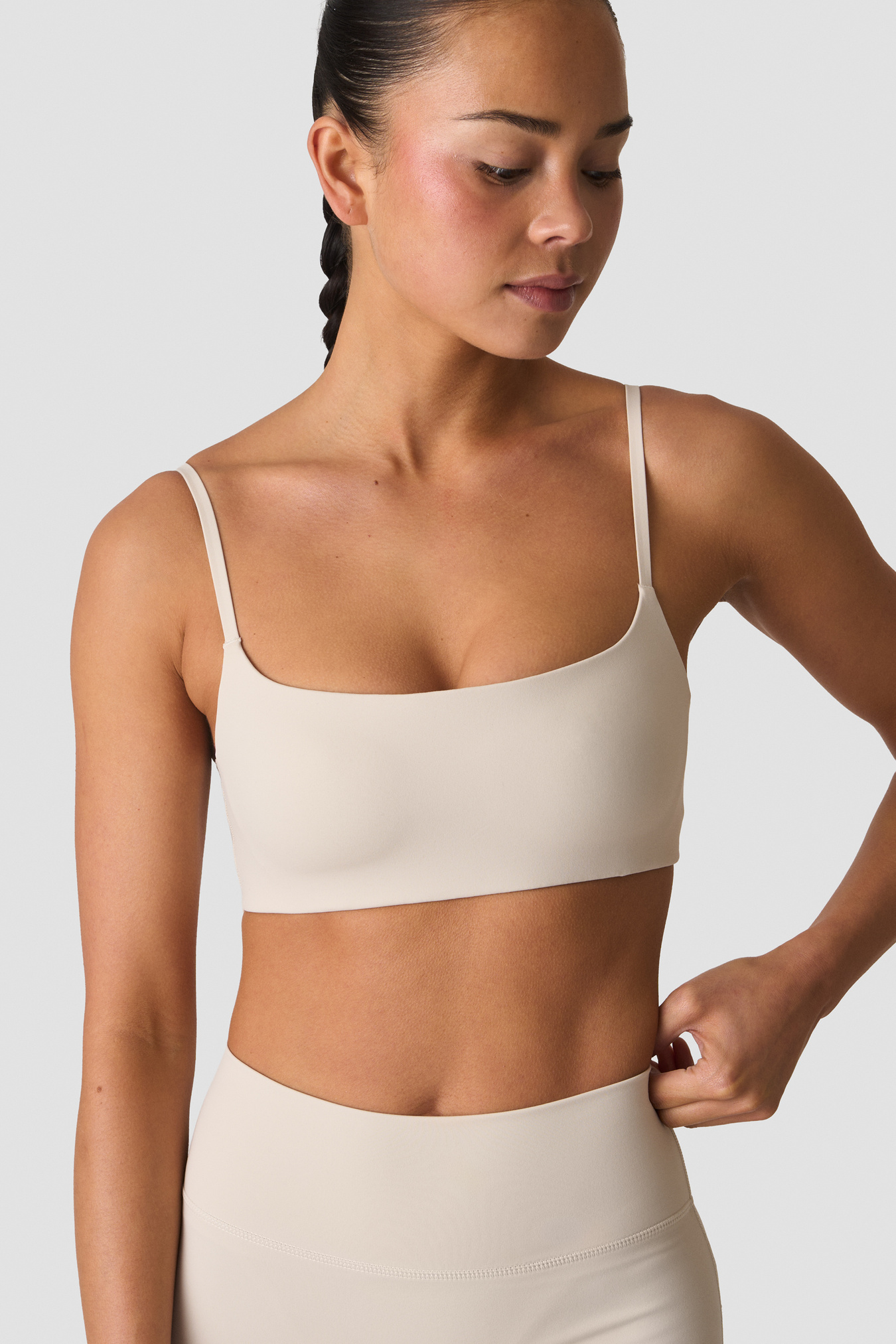 Nimble Molded Sports Bra Stone Grey - bild 1