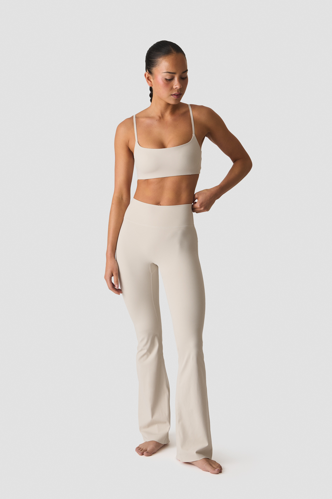 Nimble Molded Sports Bra Stone Grey - bild 3