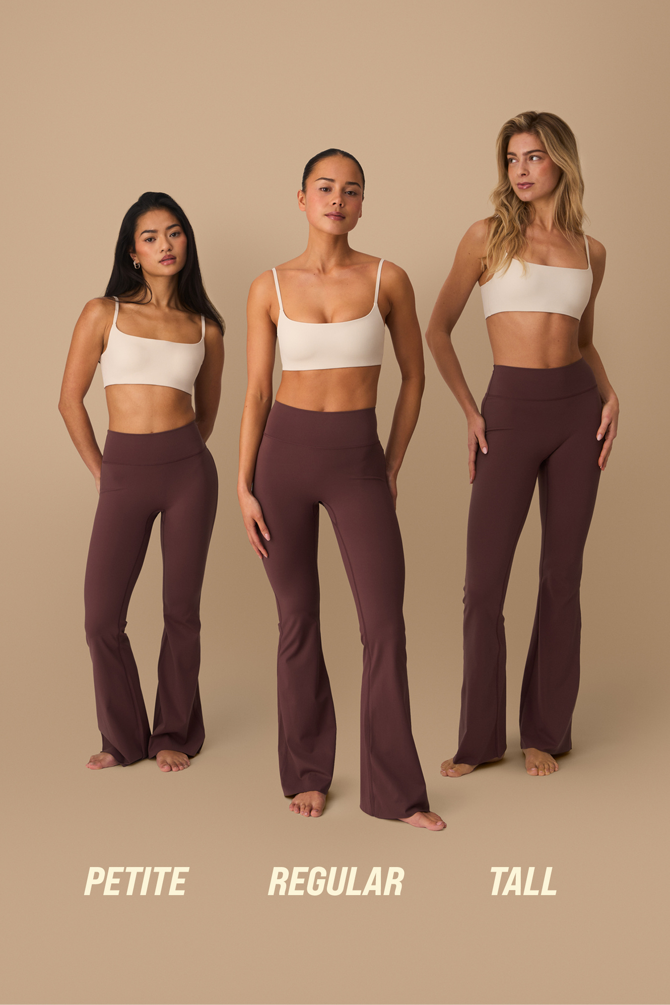 Nimble No-rise Flared Tights Stone Grey - bild 5