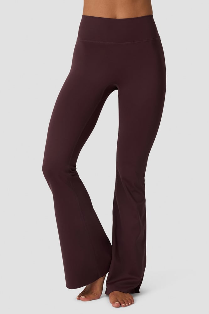 Nimble No-Rise Flared Tights Espresso