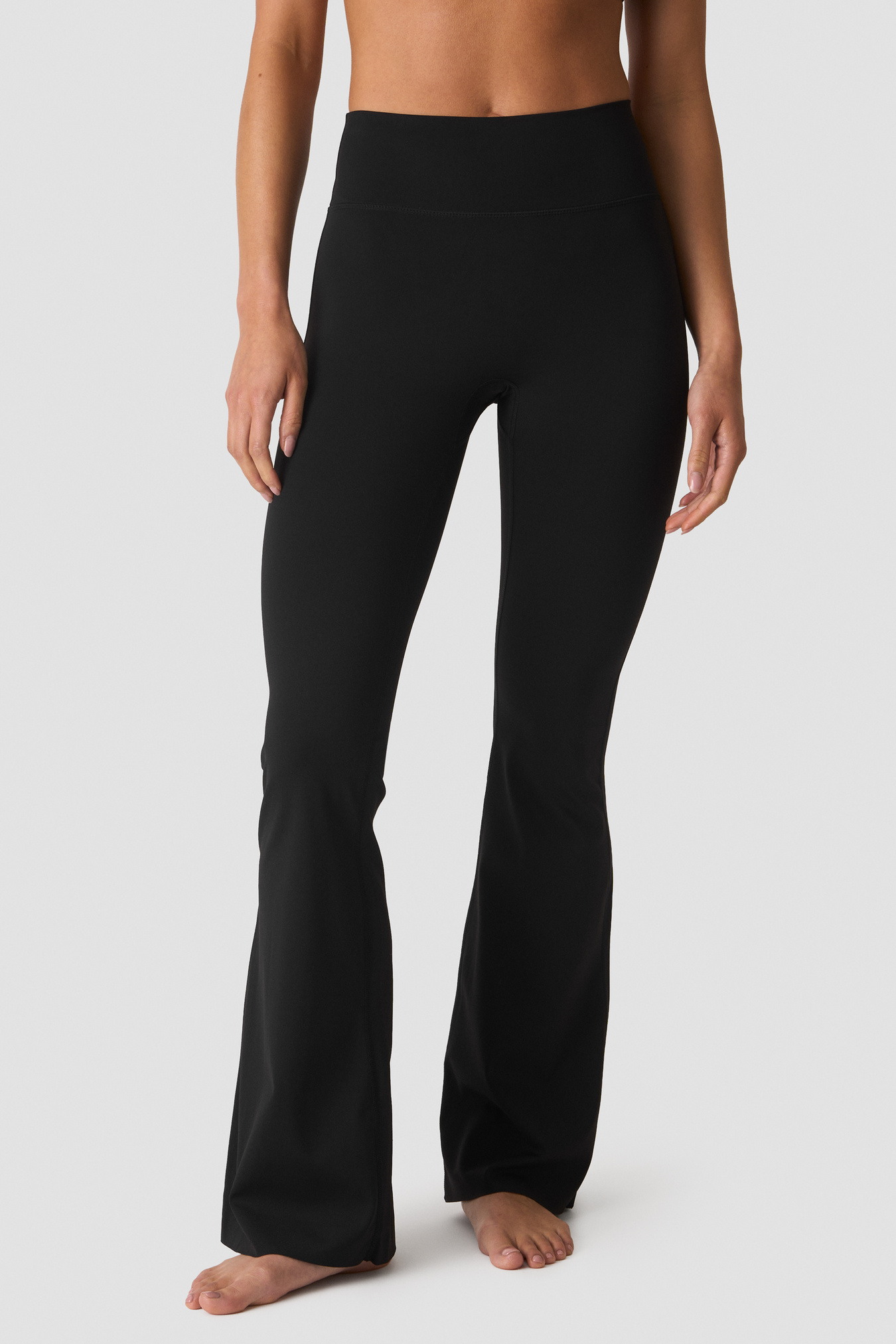 Nimble No-rise Flared Tights Black - bild 1