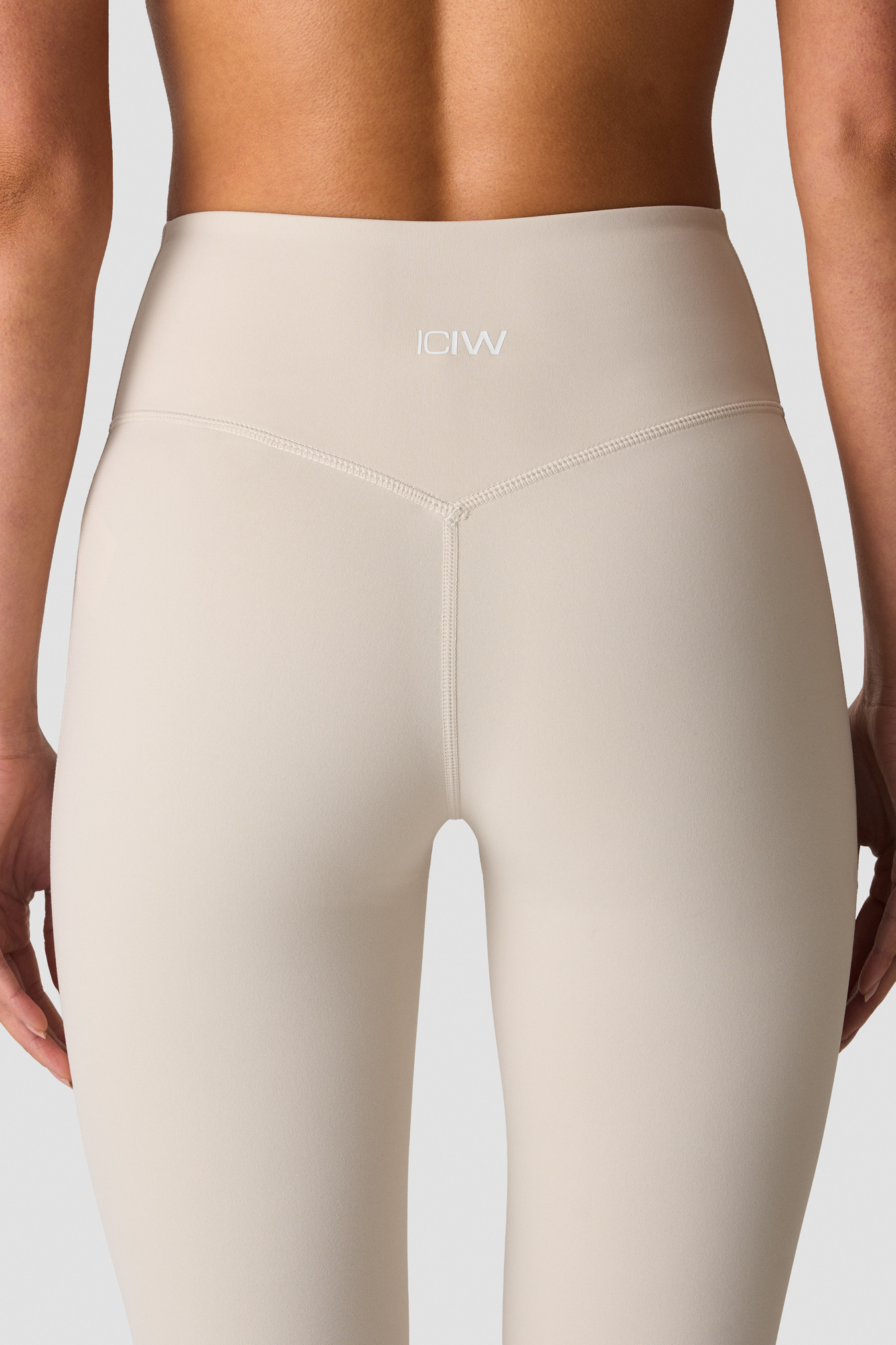 Nimble No-rise Flared Tights Stone Grey - bild 3