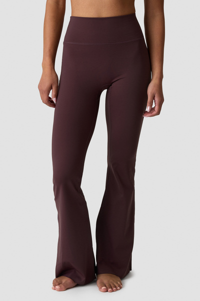 Nimble No-Rise Flared Tights Petite Espresso - undefined