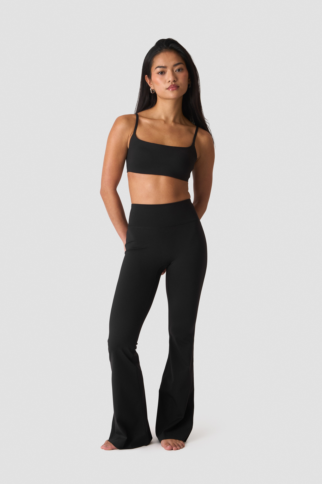 Nimble No-rise Flared Tights Petite Black - bild 3