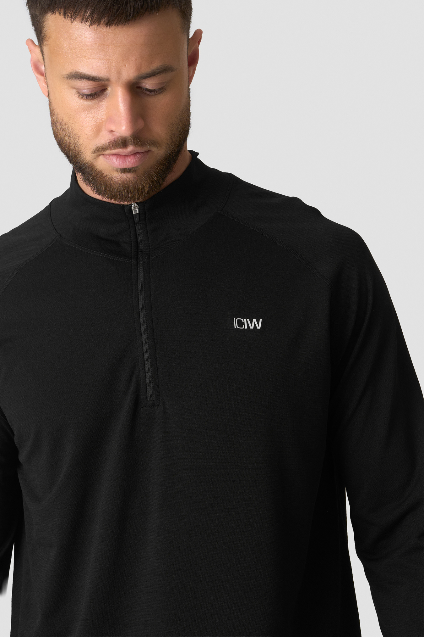 Stride 1/4 Longsleeve Black - afbeelding 3