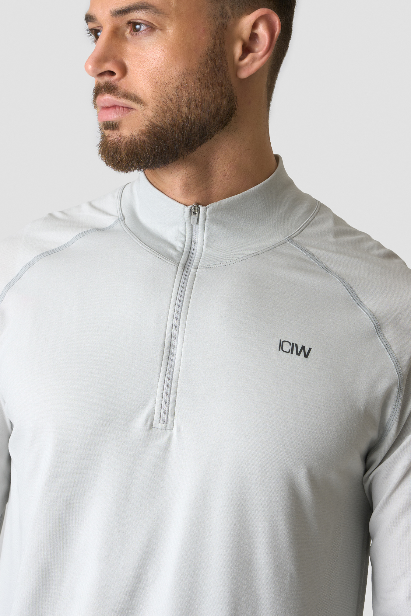 Stride 1/4 Longsleeve White Snow - afbeelding 3