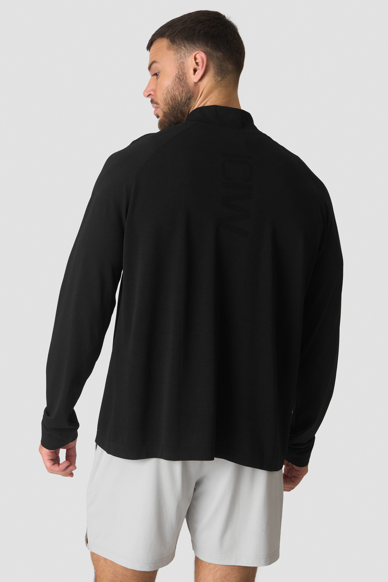 Stride 1/4 Longsleeve Black - afbeelding 2