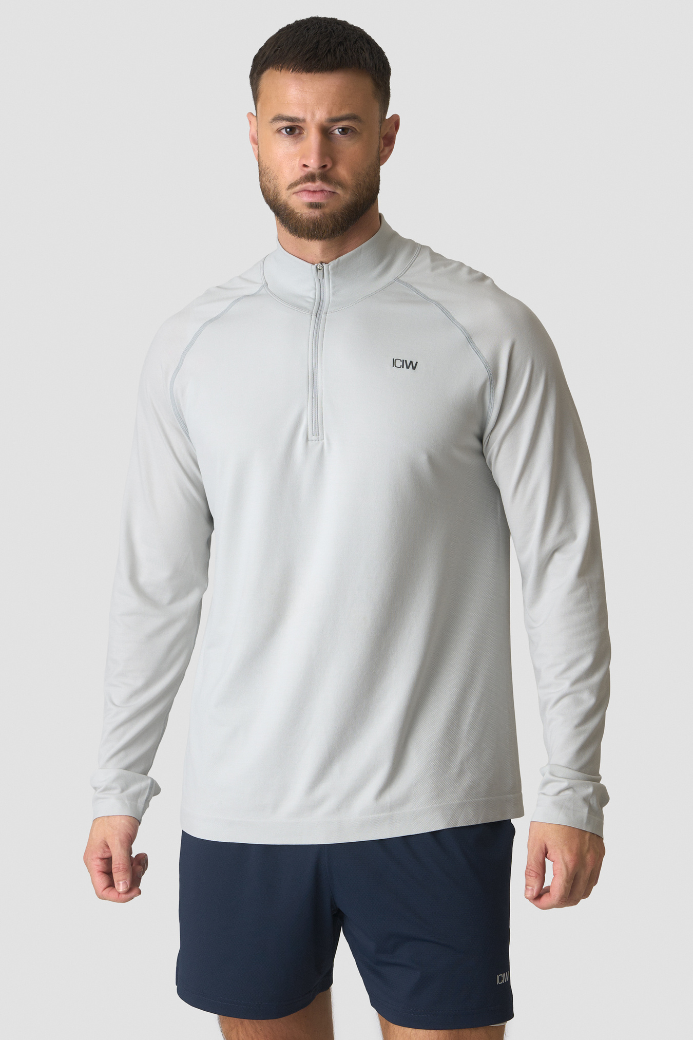 Stride 1/4 Longsleeve White Snow - afbeelding 1