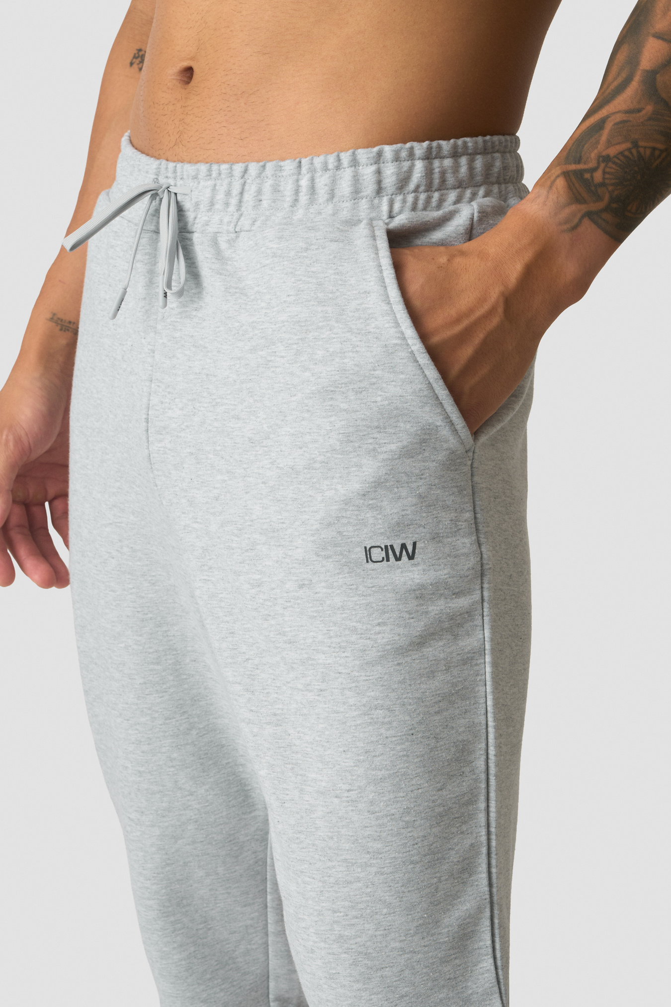 Stride Sweat Pants Light Grey Melange - afbeelding 4