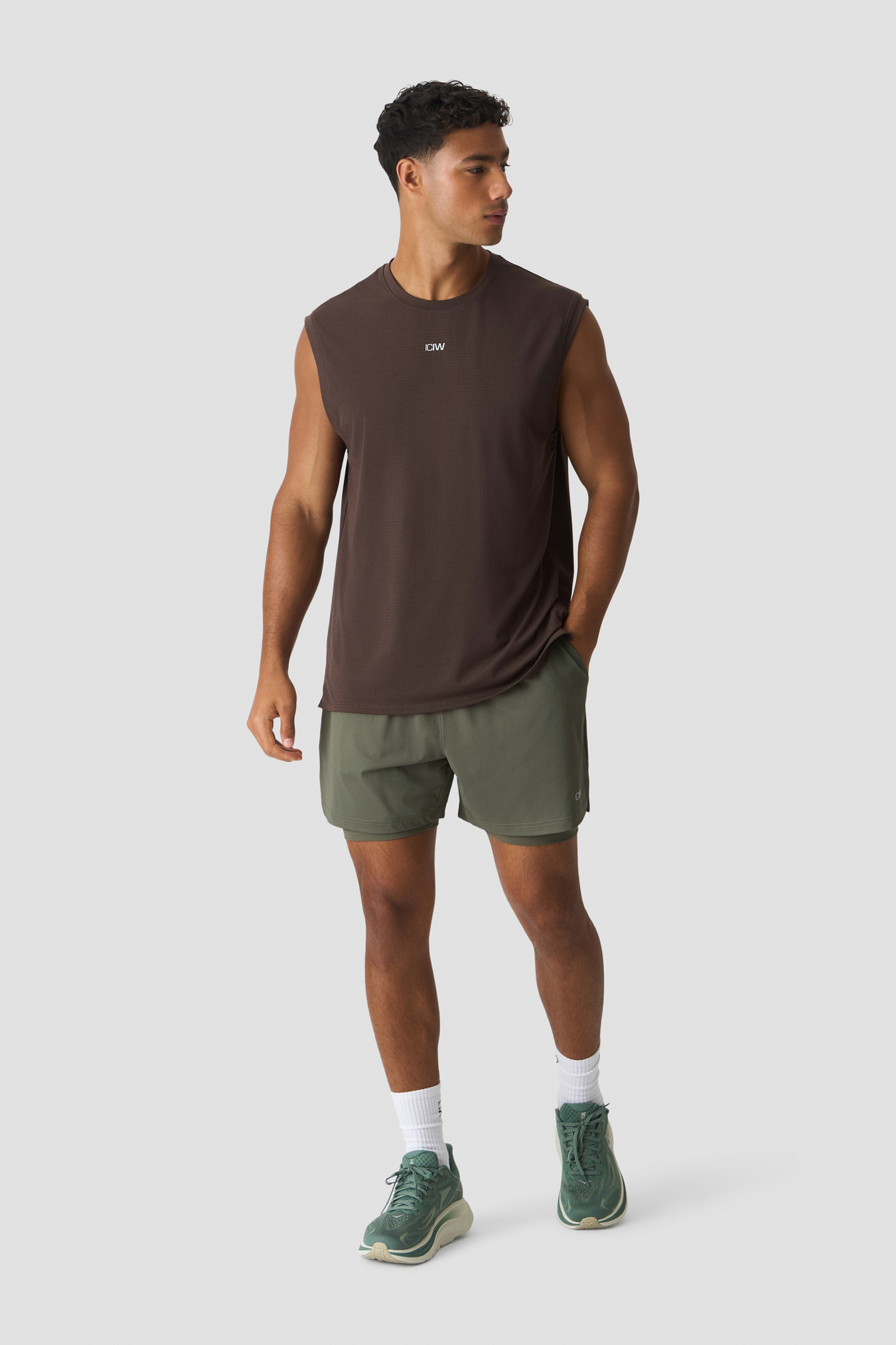 Stride 2-In-1 Shorts Warm Green - image 7