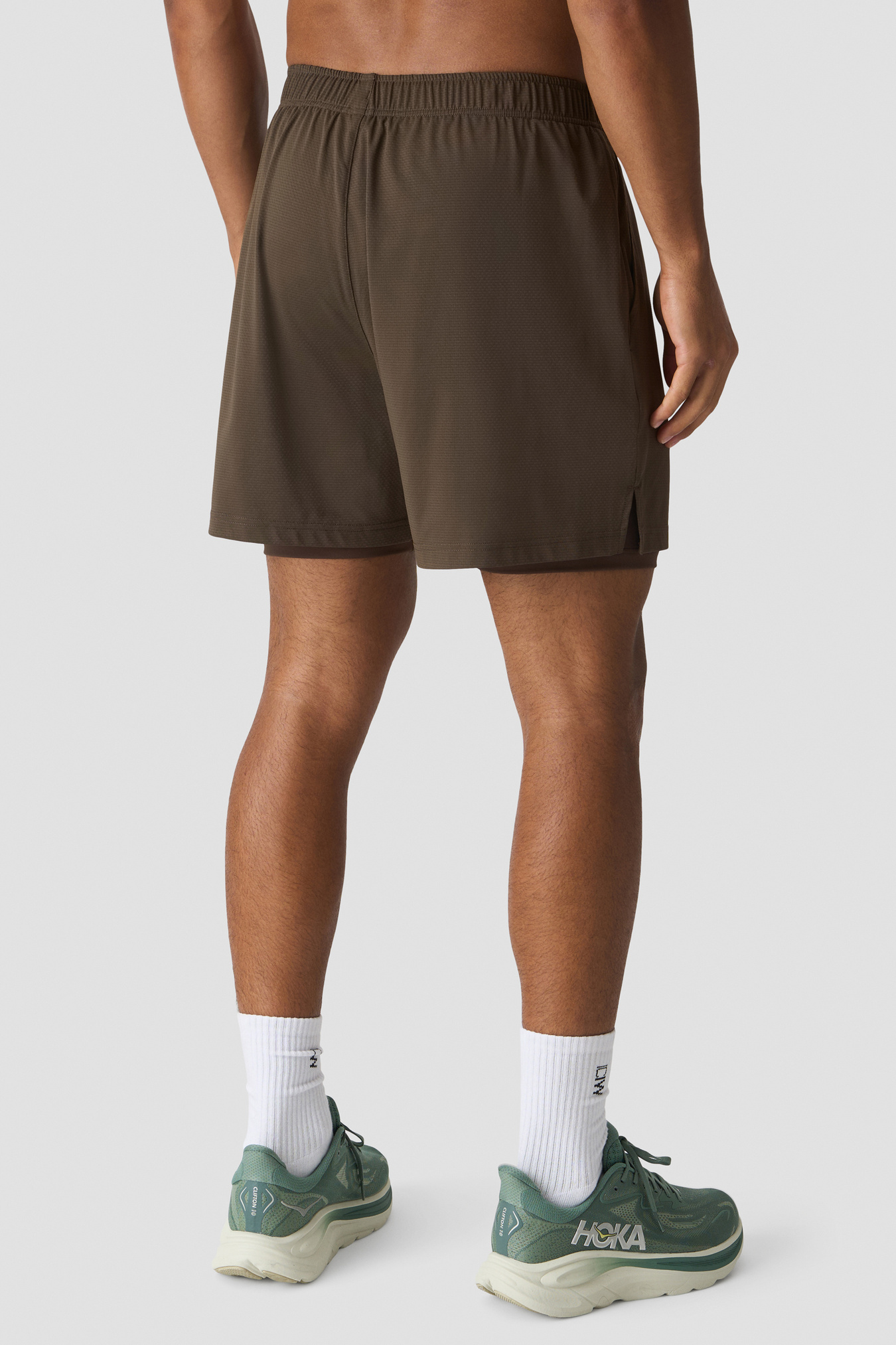 Stride 2-In-1 Shorts Forest Brown - image 2