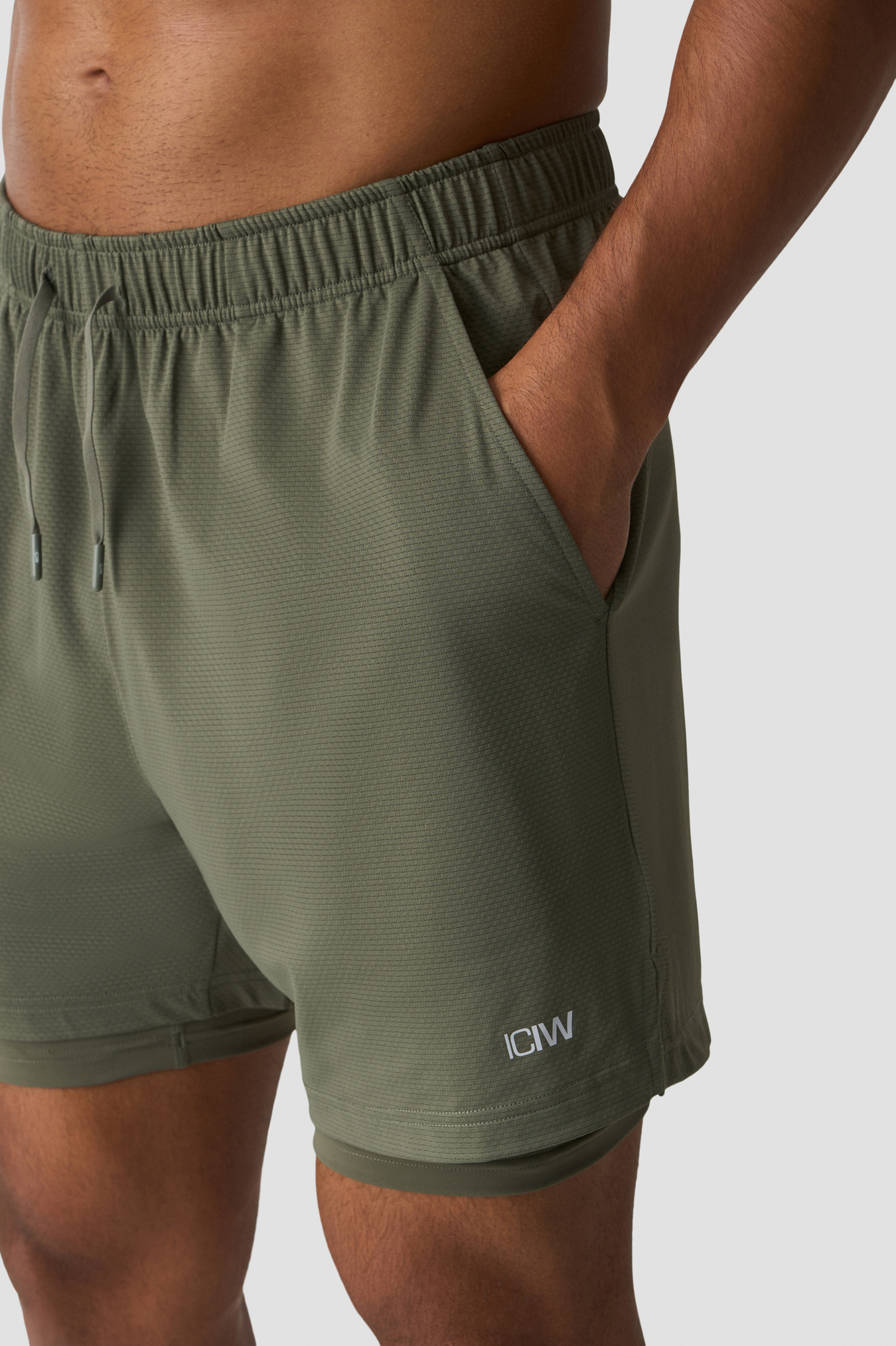 Stride 2-In-1 Shorts Warm Green - image 4