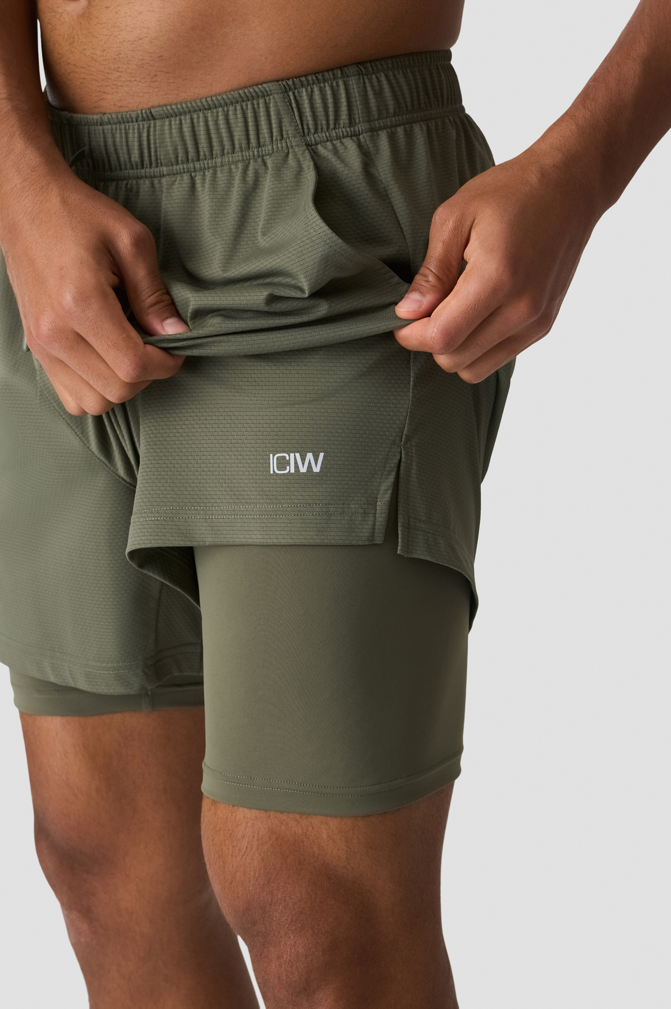 Stride 2-In-1 Shorts Warm Green - image 3