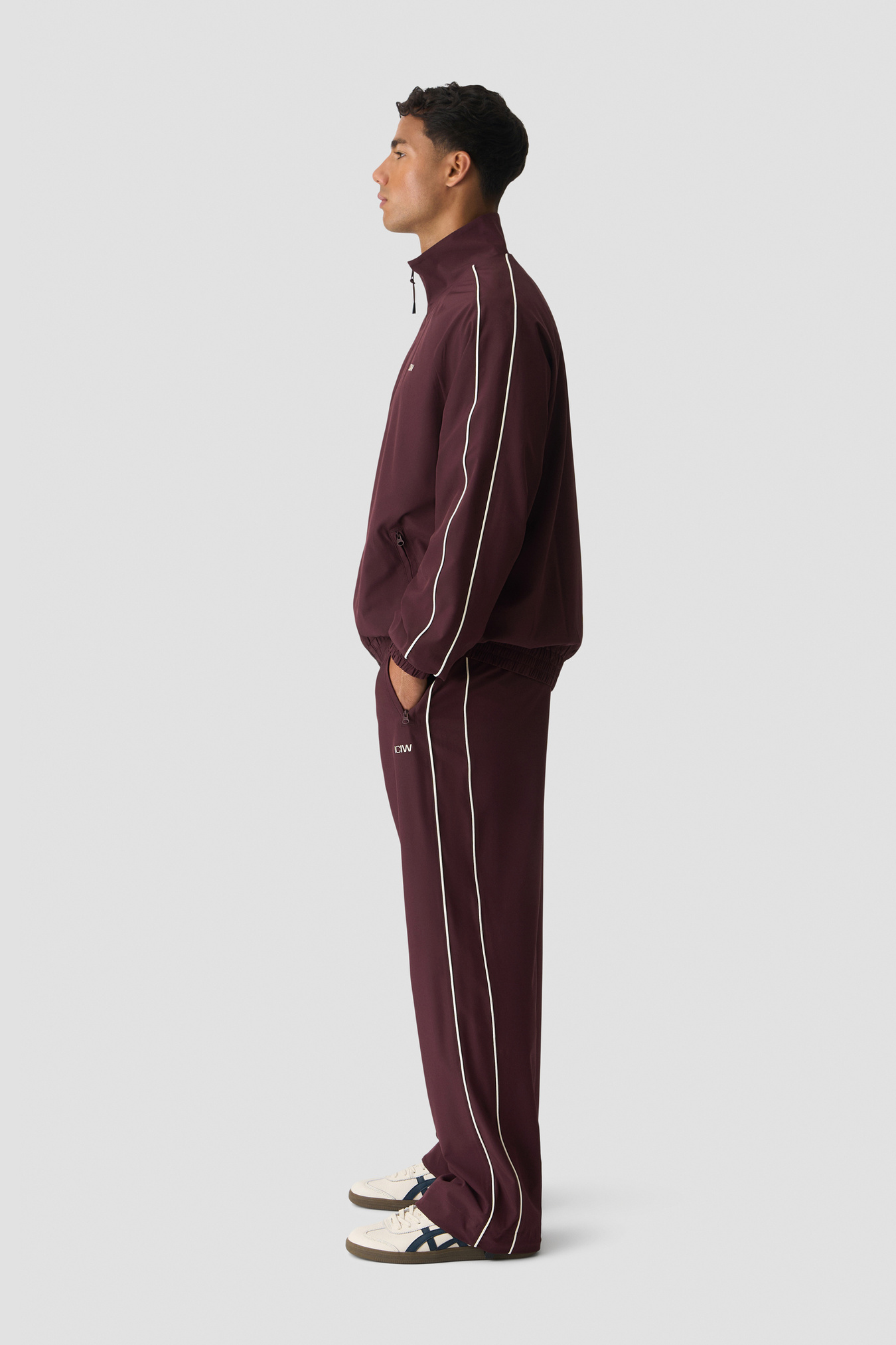 Contrast Track Pants Espresso - image 2