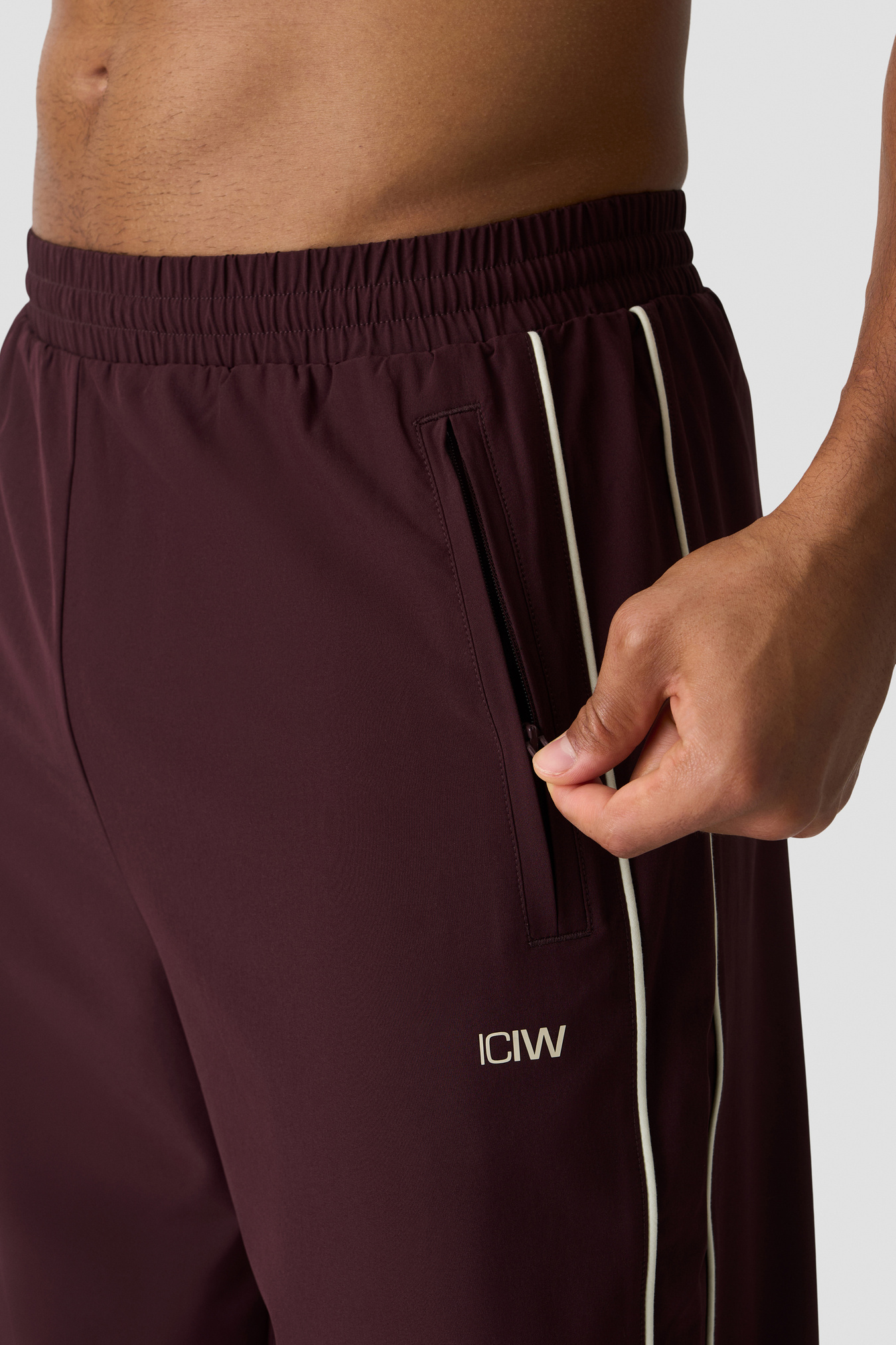 Contrast Track Pants Espresso - image 4