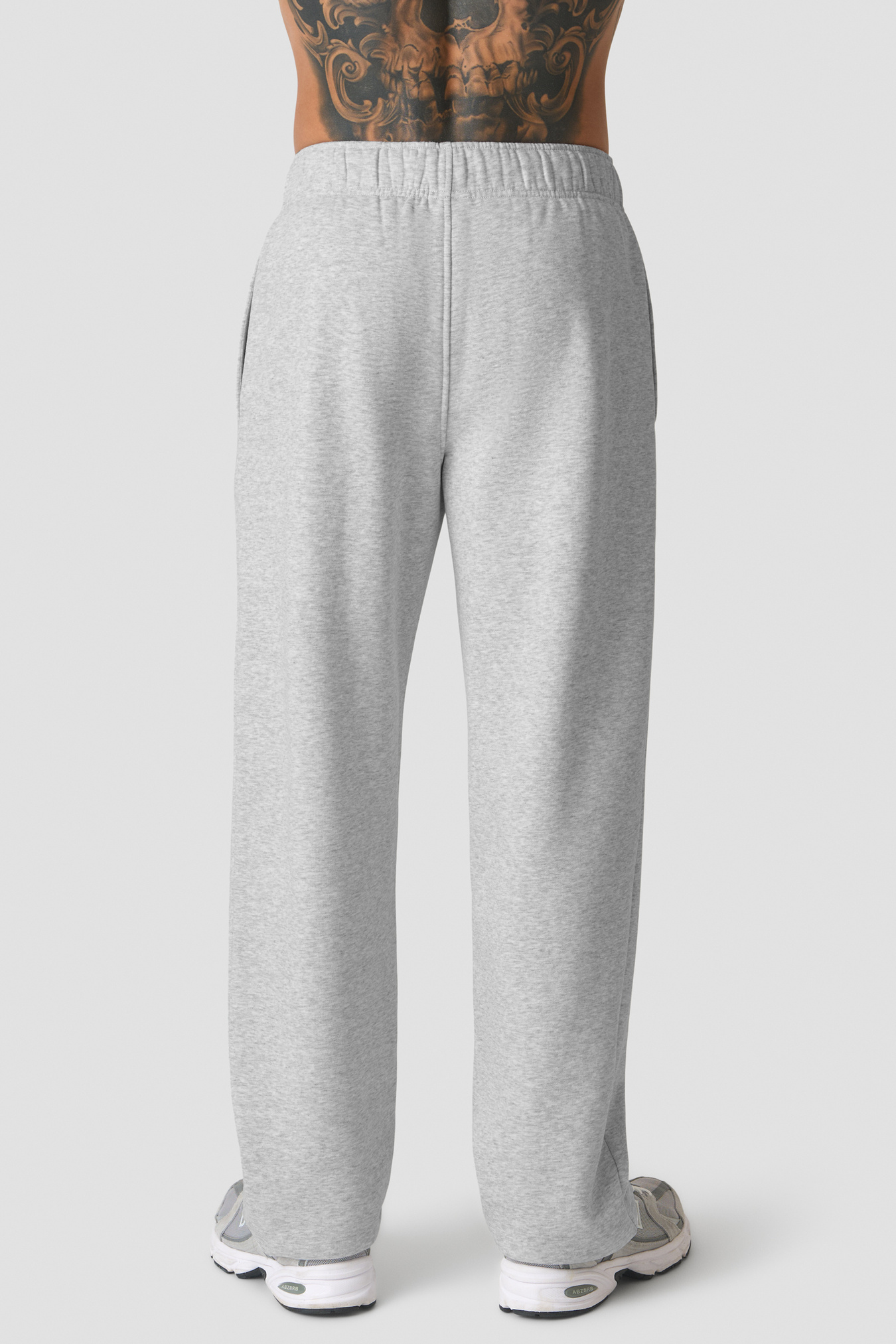 Everyday Straight Pants M Light Grey Melange - image 2