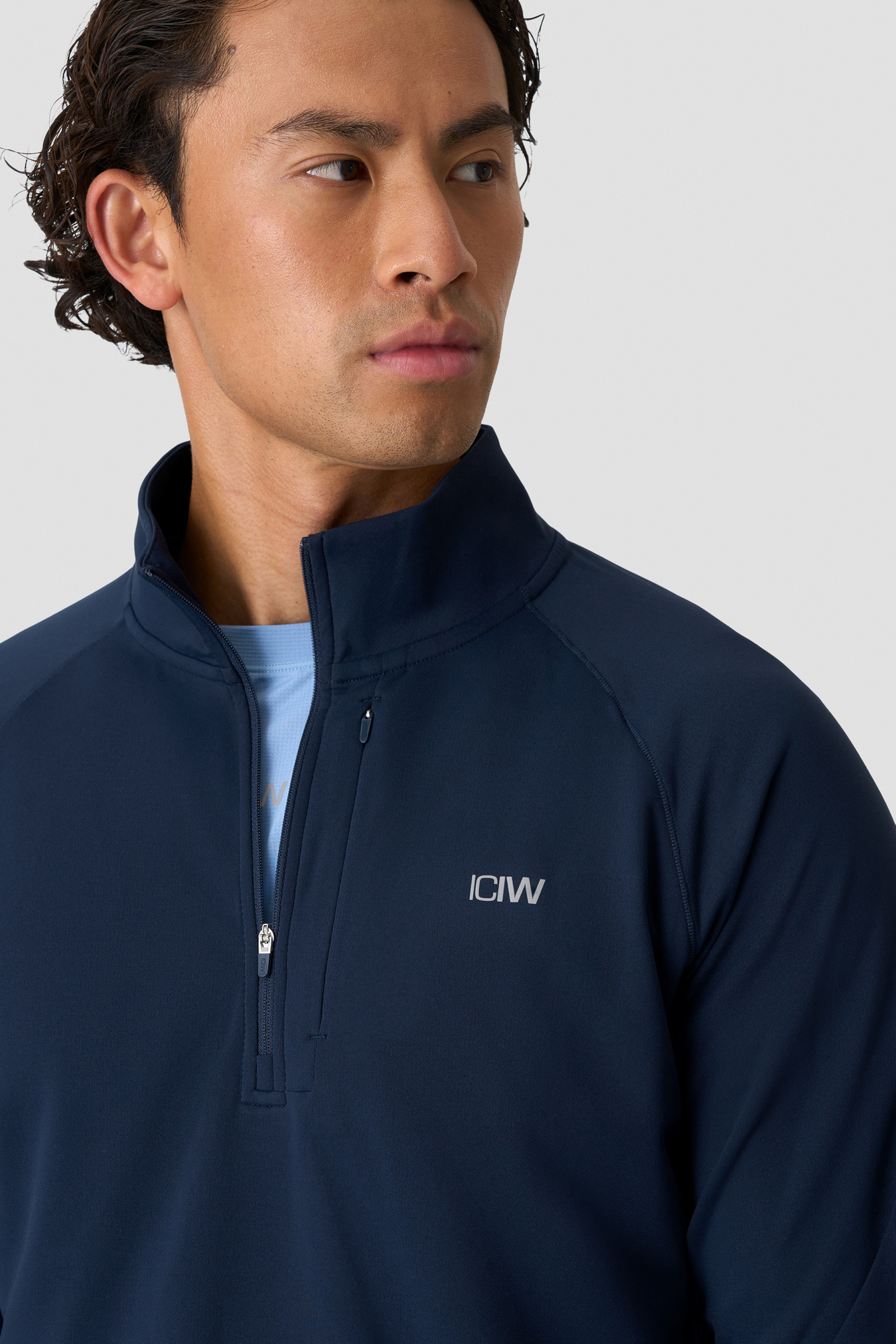 Mirage 1/4 Zip Midlayer Long Sleeve Midnight Blue - bild 3