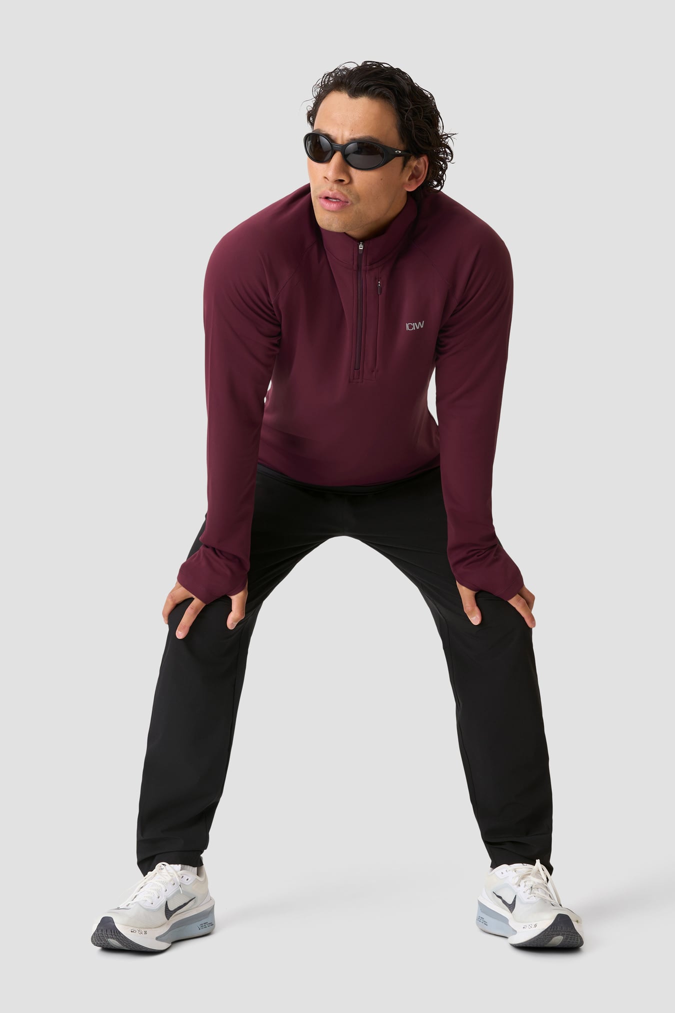 Mirage 1/4 Zip Midlayer Long Sleeve Dark Mahogany - image 6